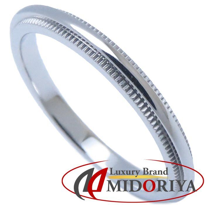 Tiffany & Coミルグレインプラチナリング　付属品付き TIFFANY&Co. ティファニー ミルグレイン リング 指輪 10号 Pt950