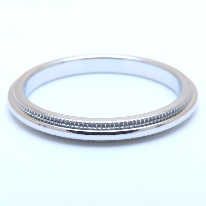 TIFFANY&Co. ティファニー ミルグレイン リング 指輪 10号 Pt950