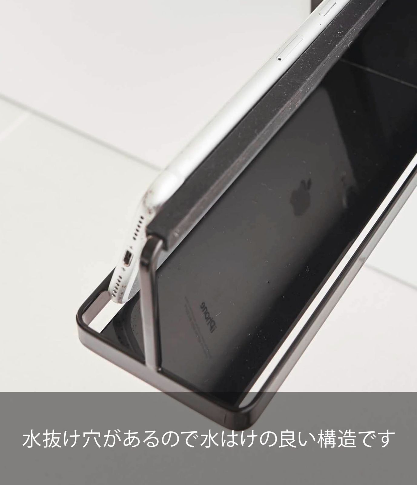 在庫セール】約8X17X12cm タワー ブラック 販売済み スマホスタンド