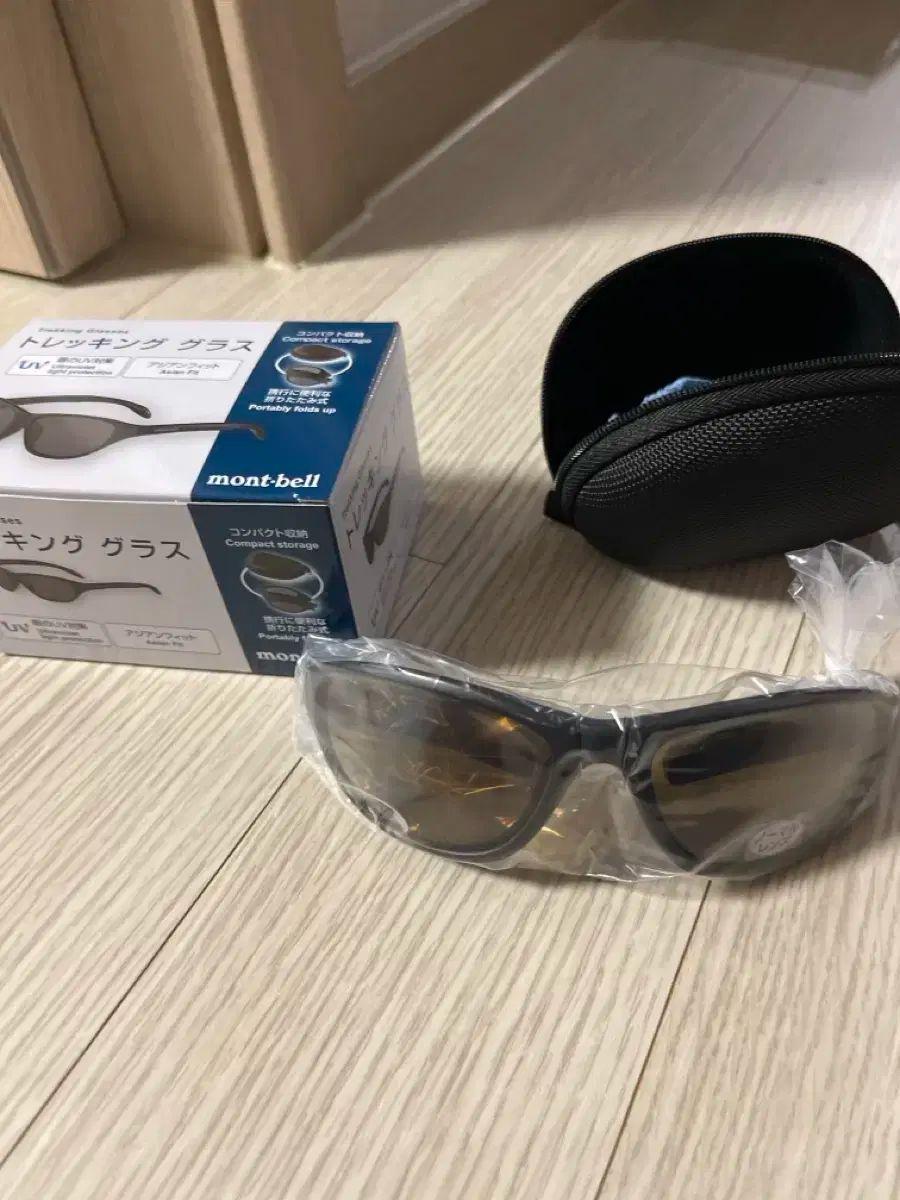 モンベル トレッキング サングラス ブラック ブラウン montbell