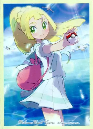 [Used] Supply Pokemon Card Game Deck Shield (Sleeve) Ganba Lilie Ver. 2 Pokemon Center Limited