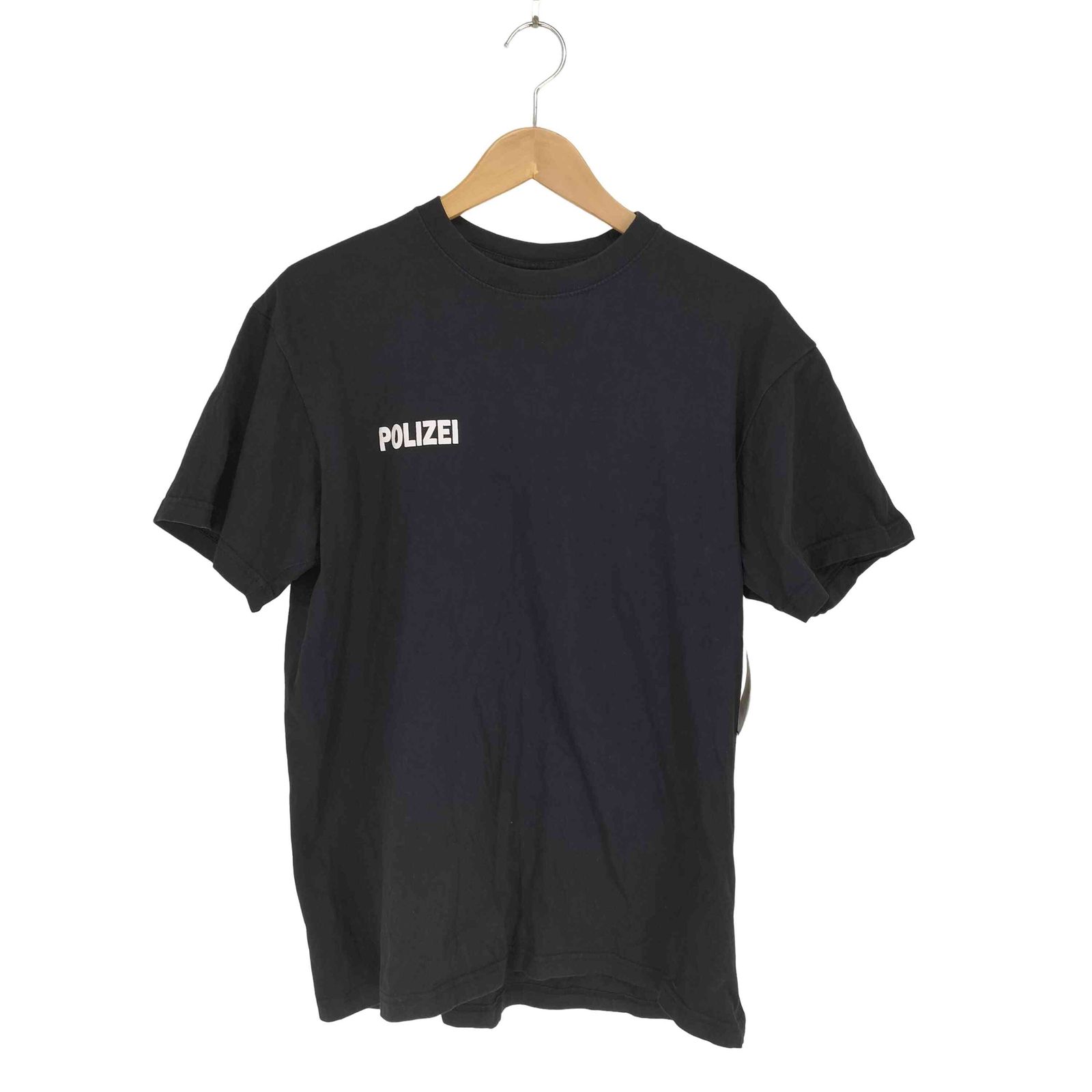 ユーズドフルギ USED古着 polizei 両面プリント S/S Tシャツ メンズ 