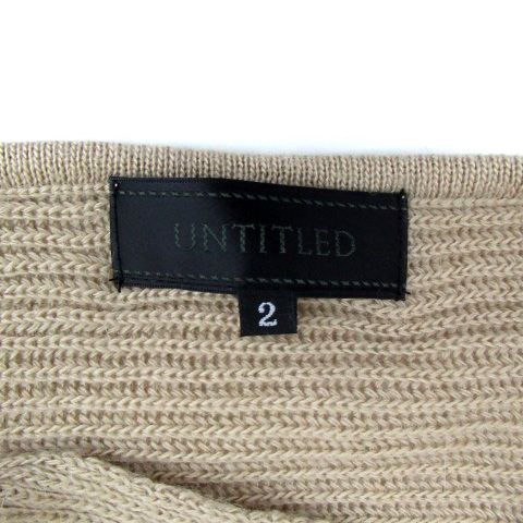 アンタイトル UNTITLED ニット セーター ドレープネック ドルマン