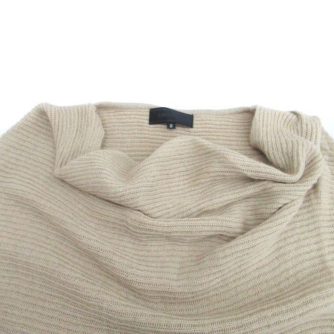 アンタイトル UNTITLED ニット セーター ドレープネック ドルマン