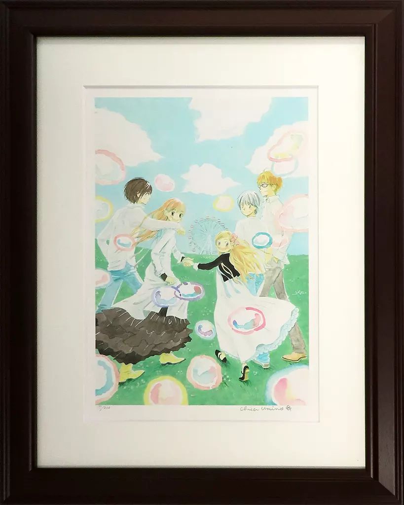 羽海野チカ直筆サイン＆シリアルナンバー入り「ハチミツとクローバー」限定複製原画 羽海野チカ直筆サイン＆シリアルナンバー入り「ハチミツとクローバー