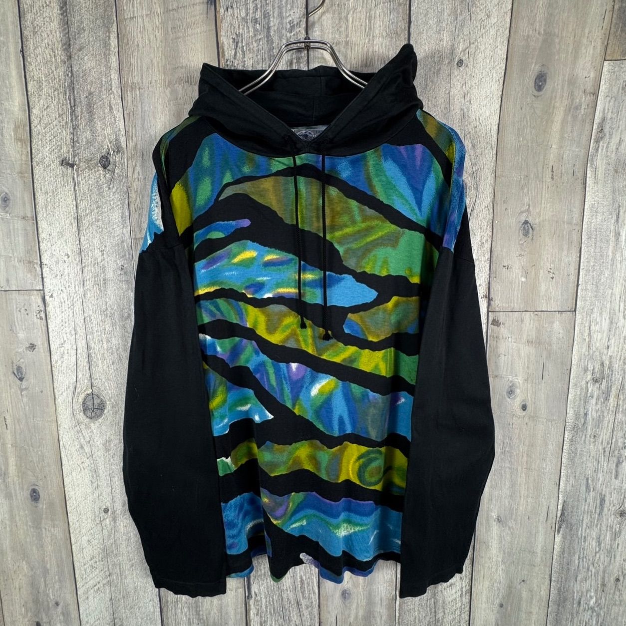 OLD KENZO JEANS 90s ケンゾー ジーンズ 葛飾北斎 タグ アート柄 総柄