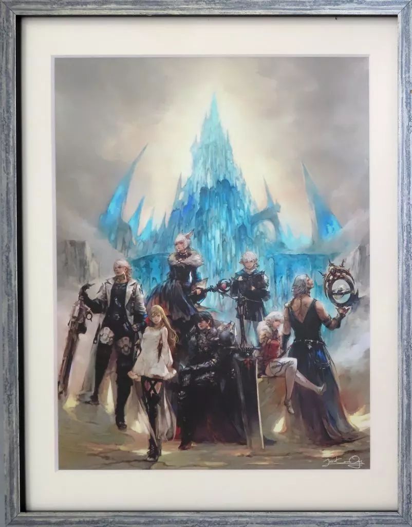 FF14 複製原画『闇の戦士たち』 ファイナルファンタジーXIV 複製原画