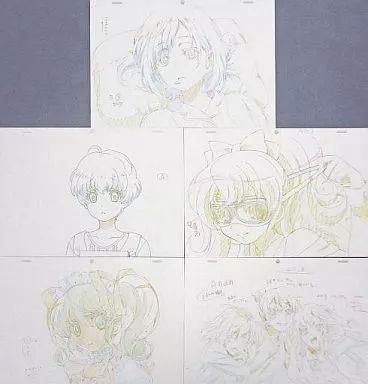 だがしかし ほたるとさやの選りすぐり複製原画5点セット+生原画or生動画1点 B 中古】原画イラストボード えくそだすっ! 複製原画5枚セット A 特典