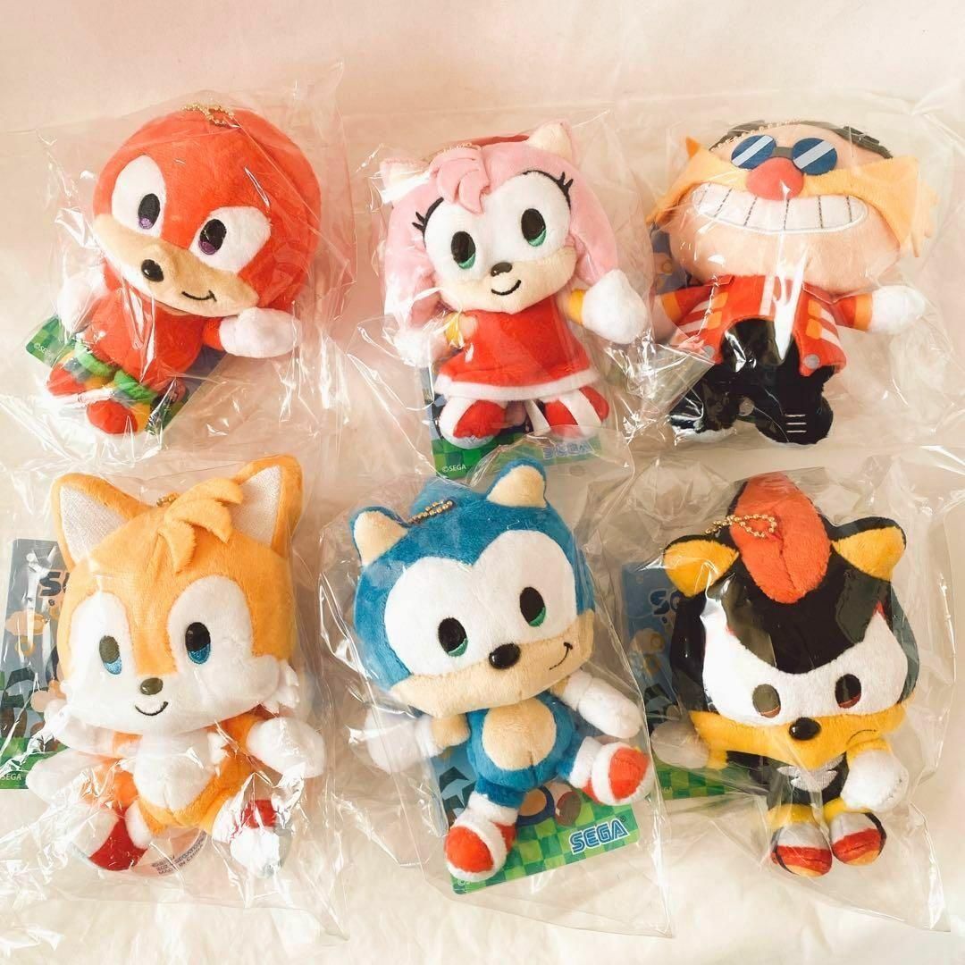 全6種 SONIC＆FRIENDS ソニック＆フレンズ マスコット ぬいぐるみ 全6種 SONIC＆FRIENDS ソニック＆フレンズ マスコット ぬいぐるみ