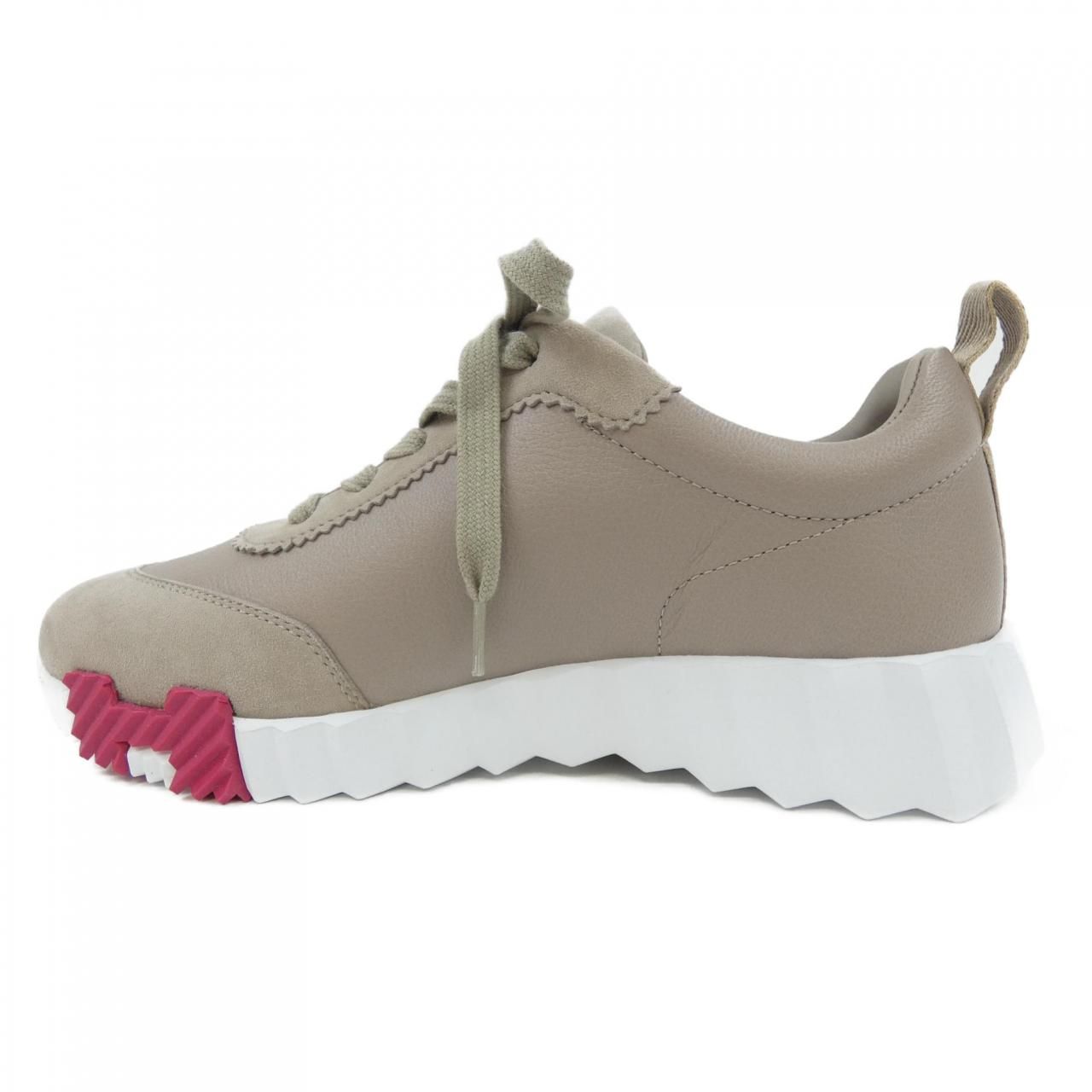 ✨現行品✨HERMES✨エルメス✨バウンシング✨スニーカー✨サイズ34.5 HERMES エルメス スニーカー バウンシング スエード 白黒 (HERMES