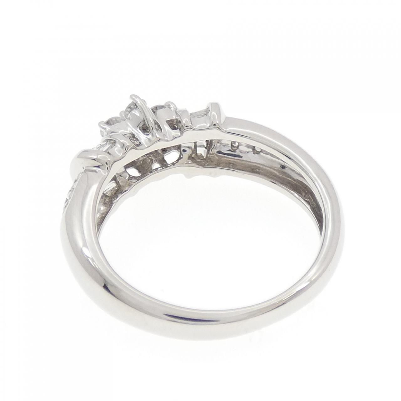 PT900 フラワー ダイヤモンド リング 0.50CT - メルカリ