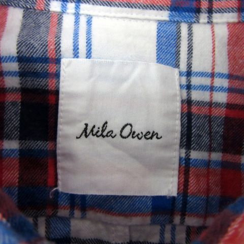 ミラオーウェン Mila Owen ネルシャツ カジュアルシャツ 長袖 チェック