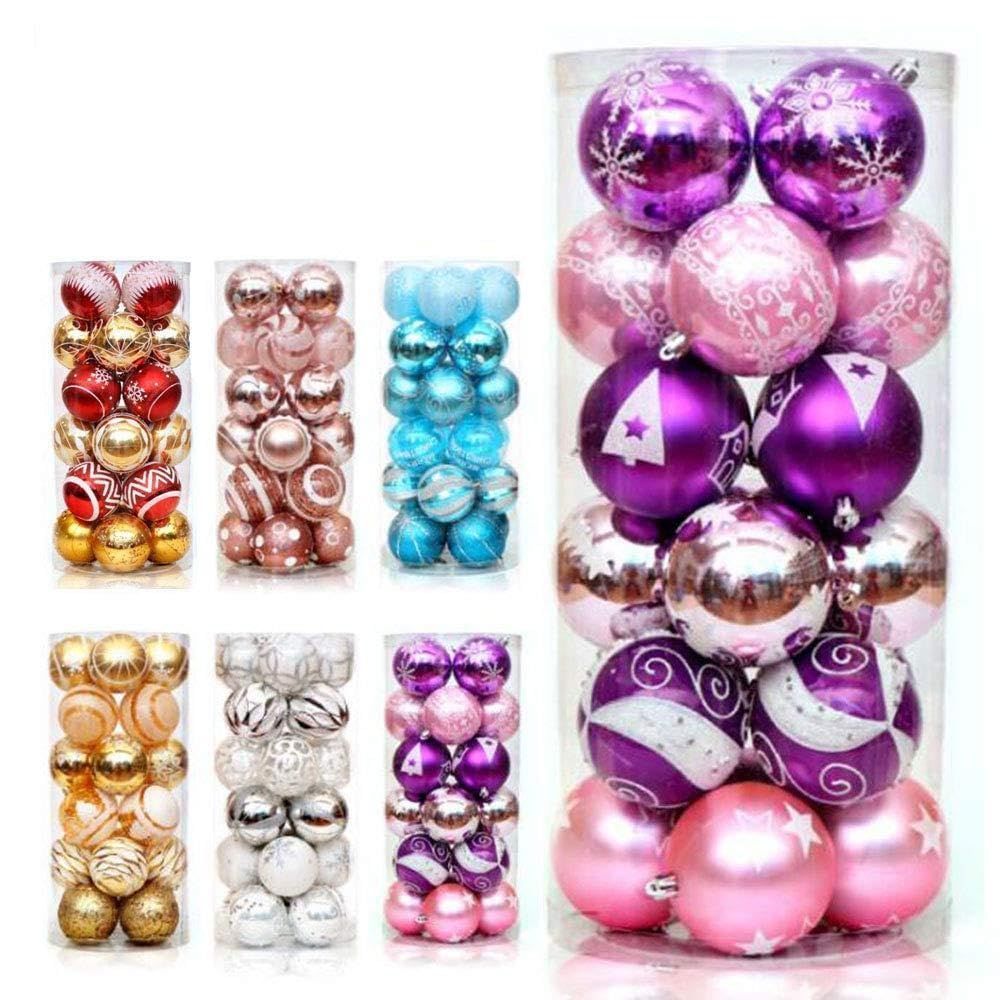 ゴージャスな配色 北欧風 ツリー飾り セット おしゃれ キラキラ デコレーション 部屋 豪華 店舗 直径6 cm 飾り用 ボール飾り オーナメント 新年 家庭用 ボール 雰囲気が ピ