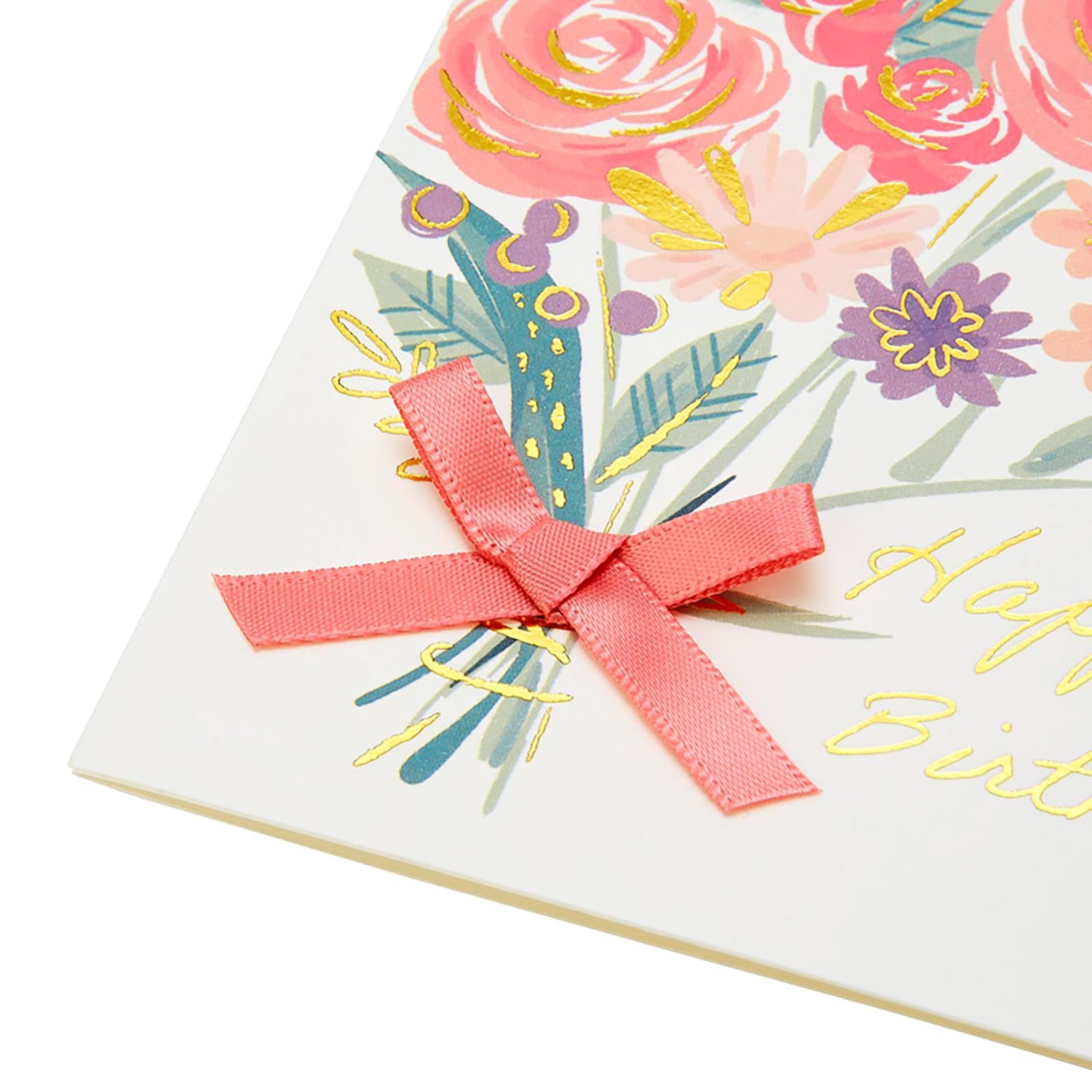  数量 海外輸送可 グリーティングカード BD 182 3 花束ピンク SANRIO バースデーカード 981257 サンリオ グリーティングカード レター カード