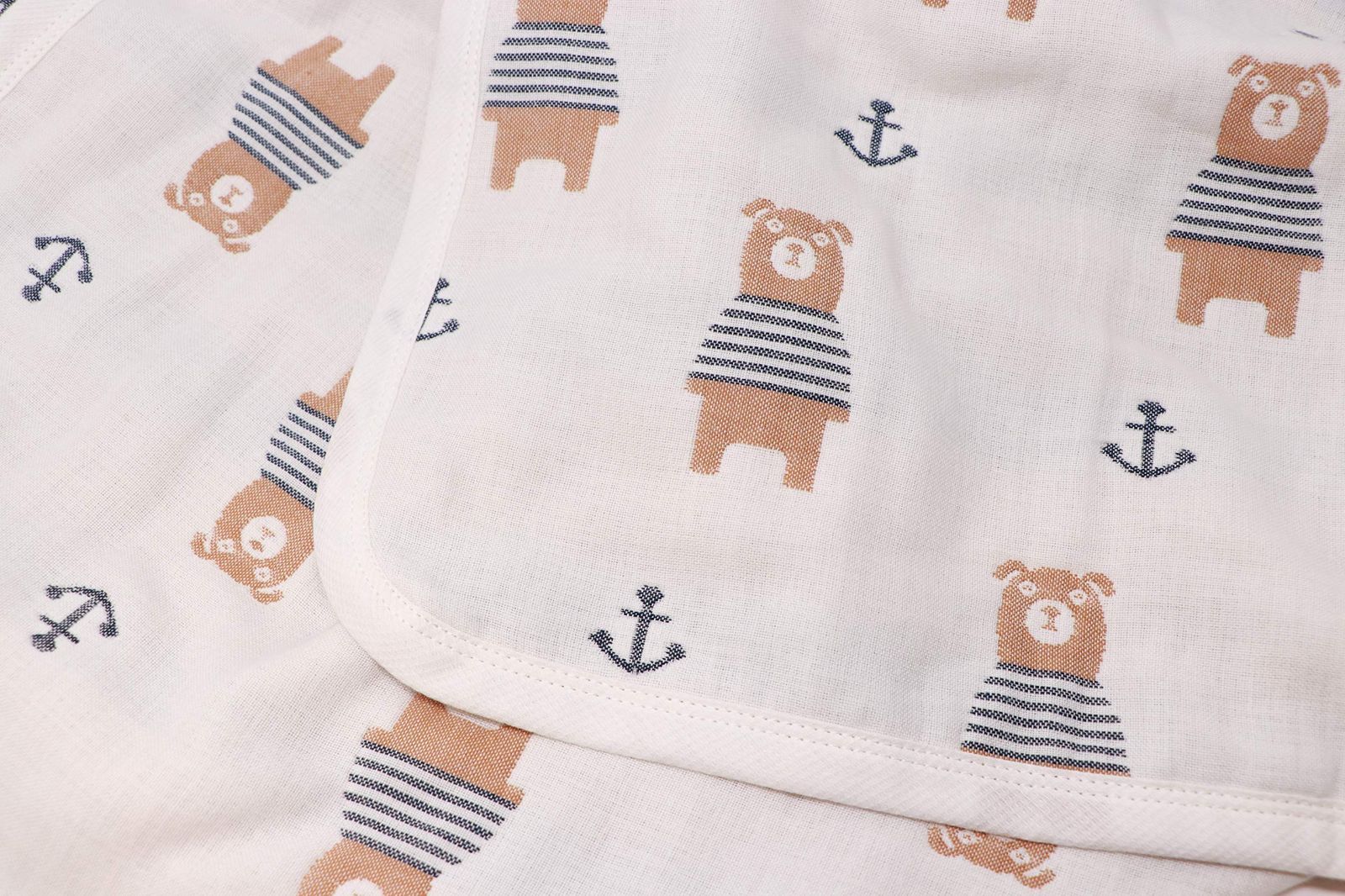  CUPS LILY 6重 ガーゼケット トドラーケット 保育園 ベビー タオルケットお昼寝 赤ちゃん 出産祝い L トドラー 白 ガーゼケット ベビー用寝具 ベッド