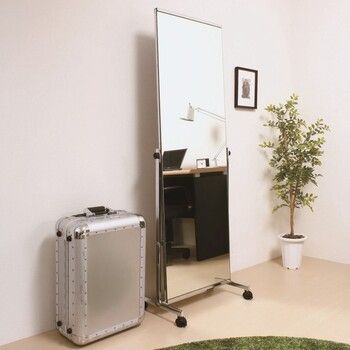 スタンドミラー ノンフレームタイプ 鏡幅50cm 高さ約160cm P1126M