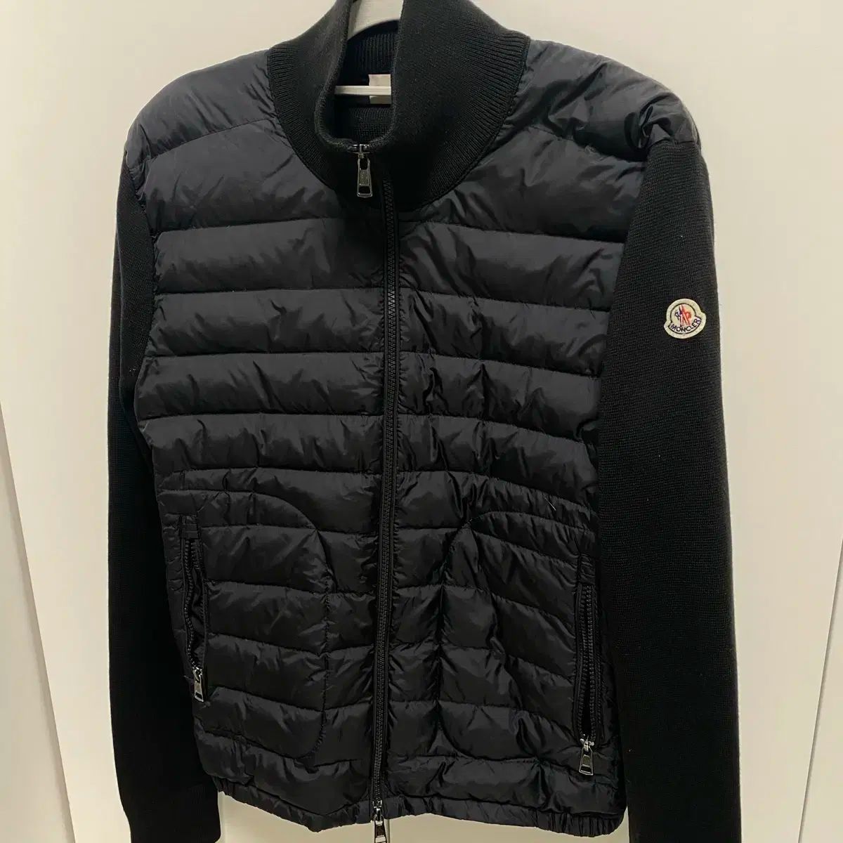 正規品 MONCLER モンクレール ニットダウン カーディガン ブラック M