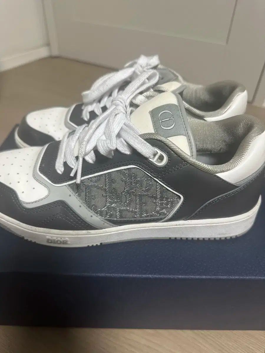 【美品✨】ディオール ローカットスニーカー B27 オブリーク メンズ グレー 美品 ディオールオム DIOR HOMME スニーカー B27 アップタウン オ