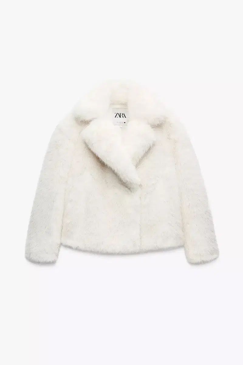 ザラ ZARA 白 ファー ジャケット - メルカリ