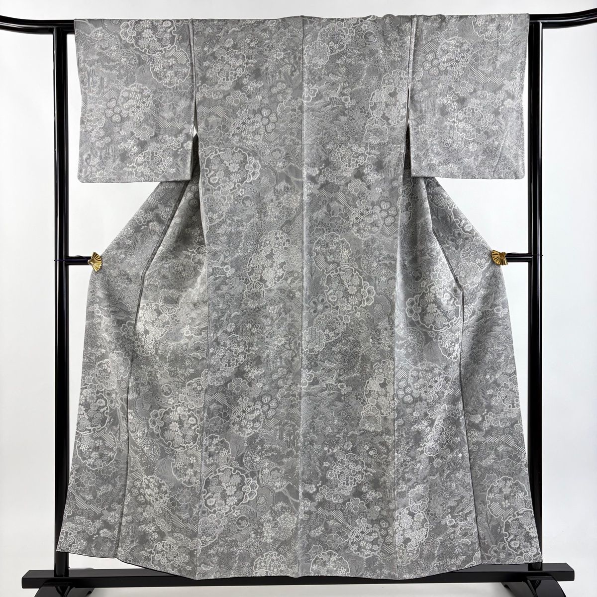 未使用品 十五代坂倉新兵衛造 萩灰被耳付花入 萩焼 共箱共布