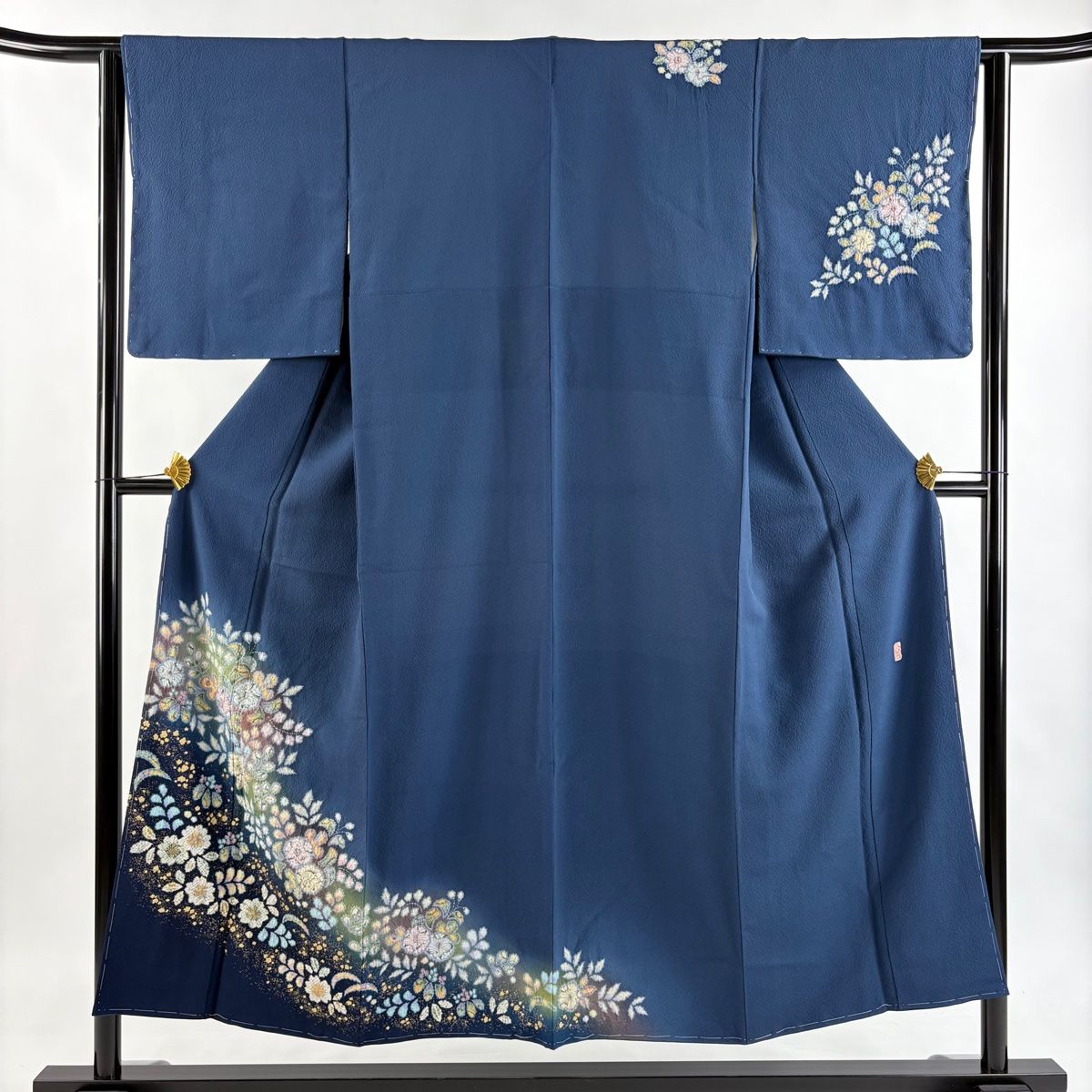 訪問着 身丈150.5cm 裄丈62.5cm S 袷 翠山工房 やまと 落款 辻ヶ花