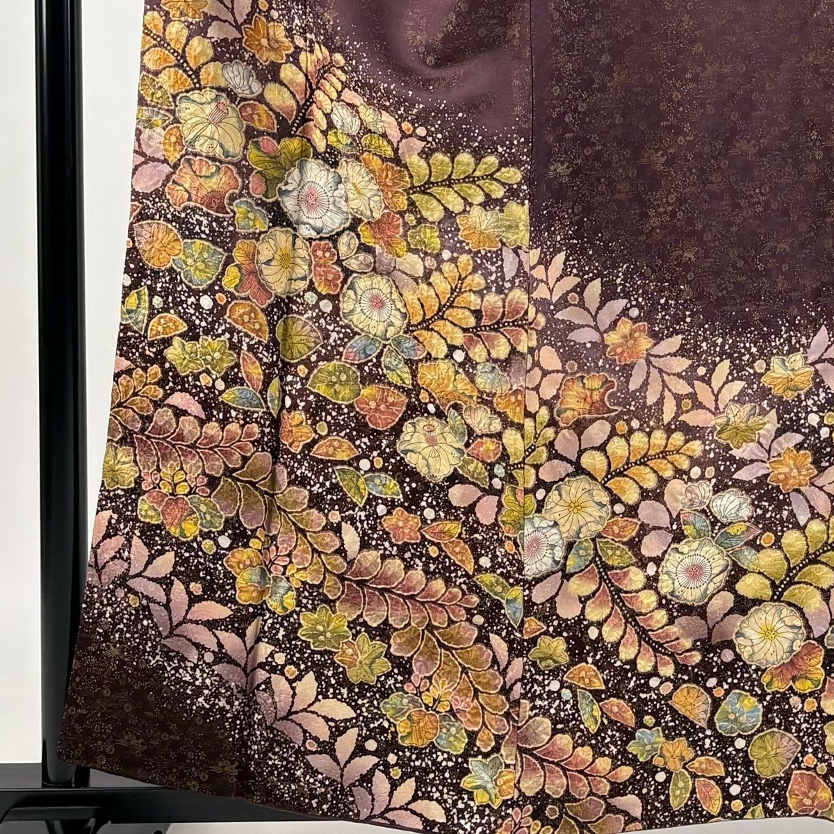 訪問着 身丈159cm 裄丈65.5cm M 袷 翠山工房 やまと 落款 辻が花 金