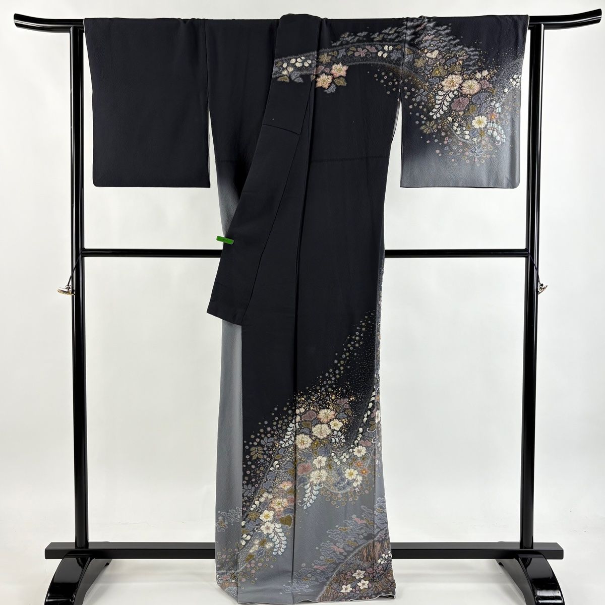 訪問着 身丈170cm 裄丈68.5cm L 袷 吉乃一廉 落款 辻が花 金彩 ぼかし