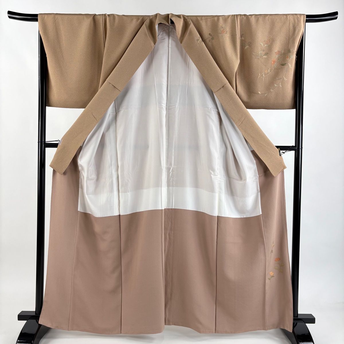 訪問着 袋帯2点セット身丈161cm 裄丈68.5cm L 袷 花 流水