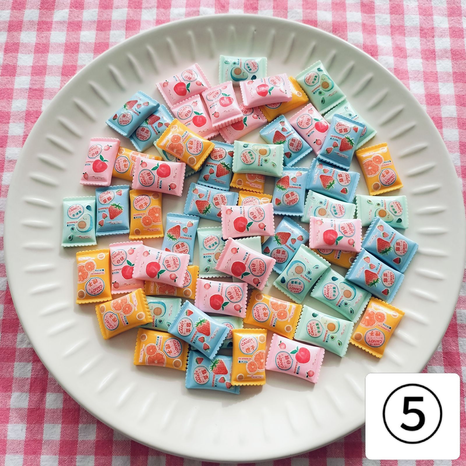 デコパーツまどめ売り　専用 MY mama デコ パーツ ミニ ミックス セット 100個入 全8色 □ カラフル