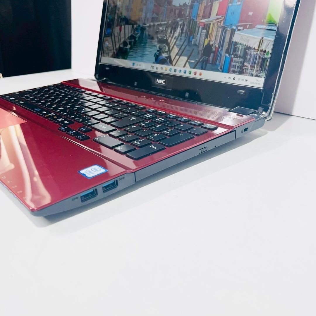 開店セール✨】鮮やかレッド×高画質フルHD！ LAVIE / 8GB SSD512GB