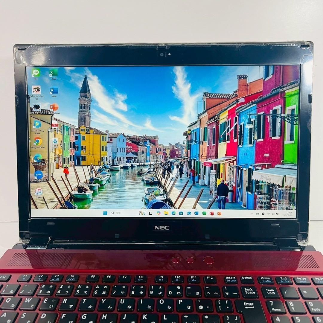 開店セール✨】鮮やかレッド×高画質フルHD！ LAVIE / 8GB SSD512GB