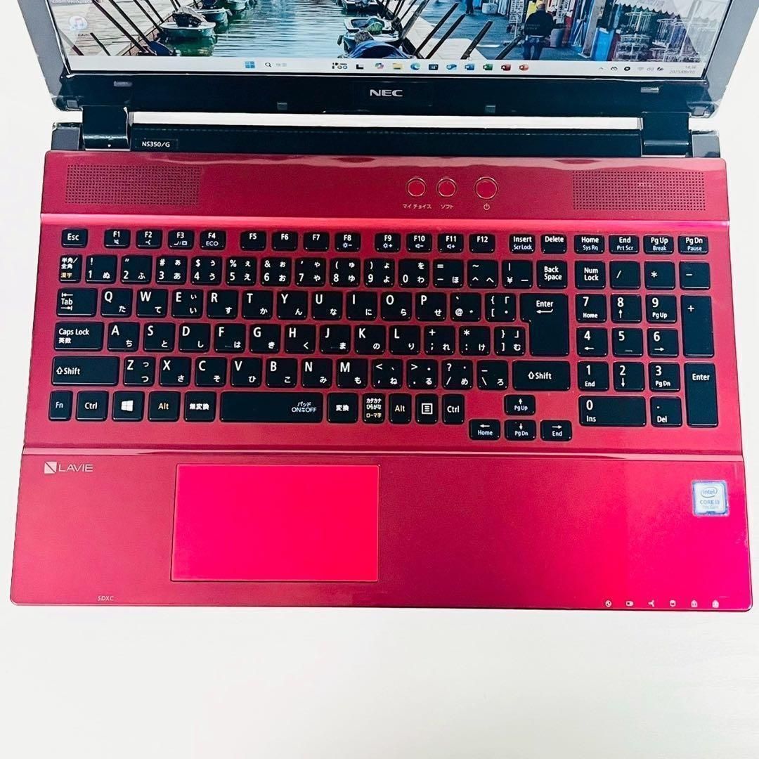 開店セール✨】鮮やかレッド×高画質フルHD！ LAVIE / 8GB SSD512GB