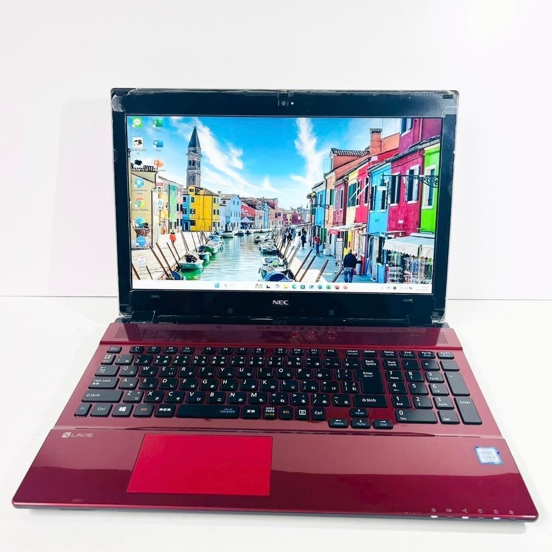 開店セール✨】鮮やかレッド×高画質フルHD！ LAVIE / 8GB SSD512GB