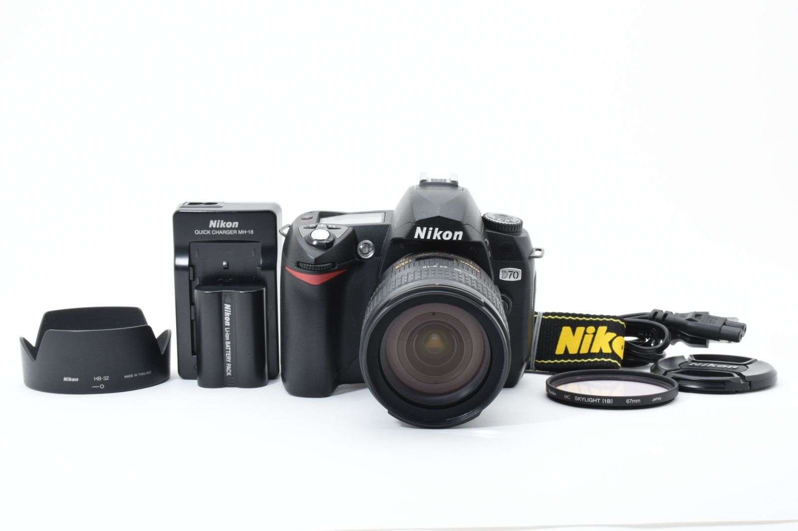 未使用に近い Nikon D70S ショット数180回 レンズキット #9255 Amazon.co.jp: Nikon デジタル一眼レフカメラ D70S : Electronics