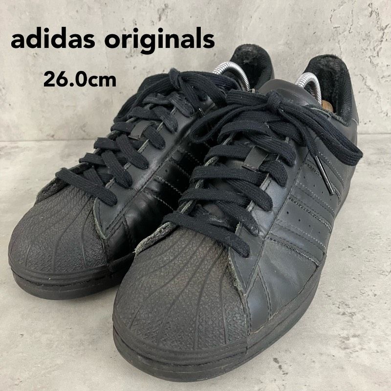 26.0cm】完売カラー 黒一色 adidas originals SUPERSTAR EG4957 オール 