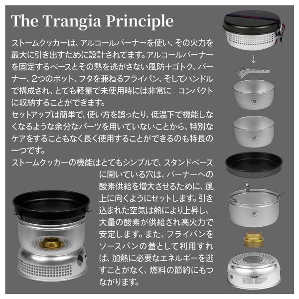 トランギア TRANGIA ストームクッカーLブラックバージョン 【公式通販】