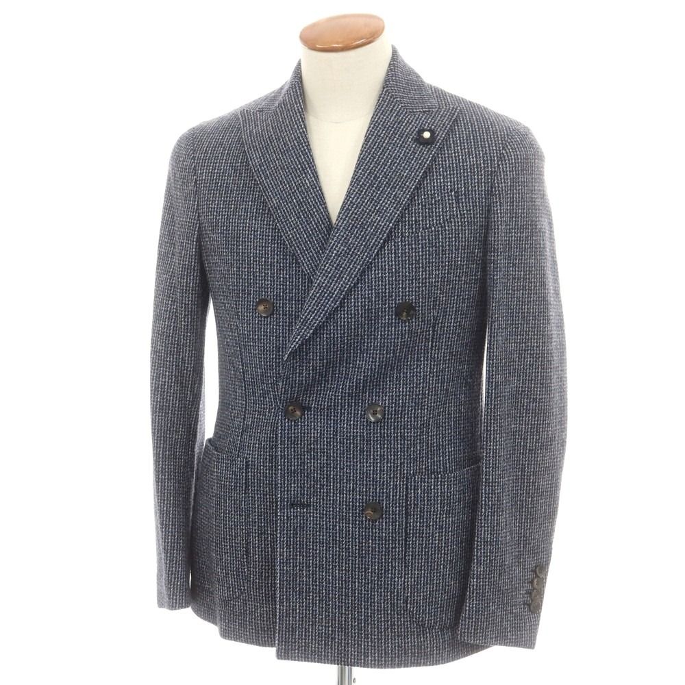 中古】ラルディーニ LARDINI ウール ダブル6B テーラードジャケット