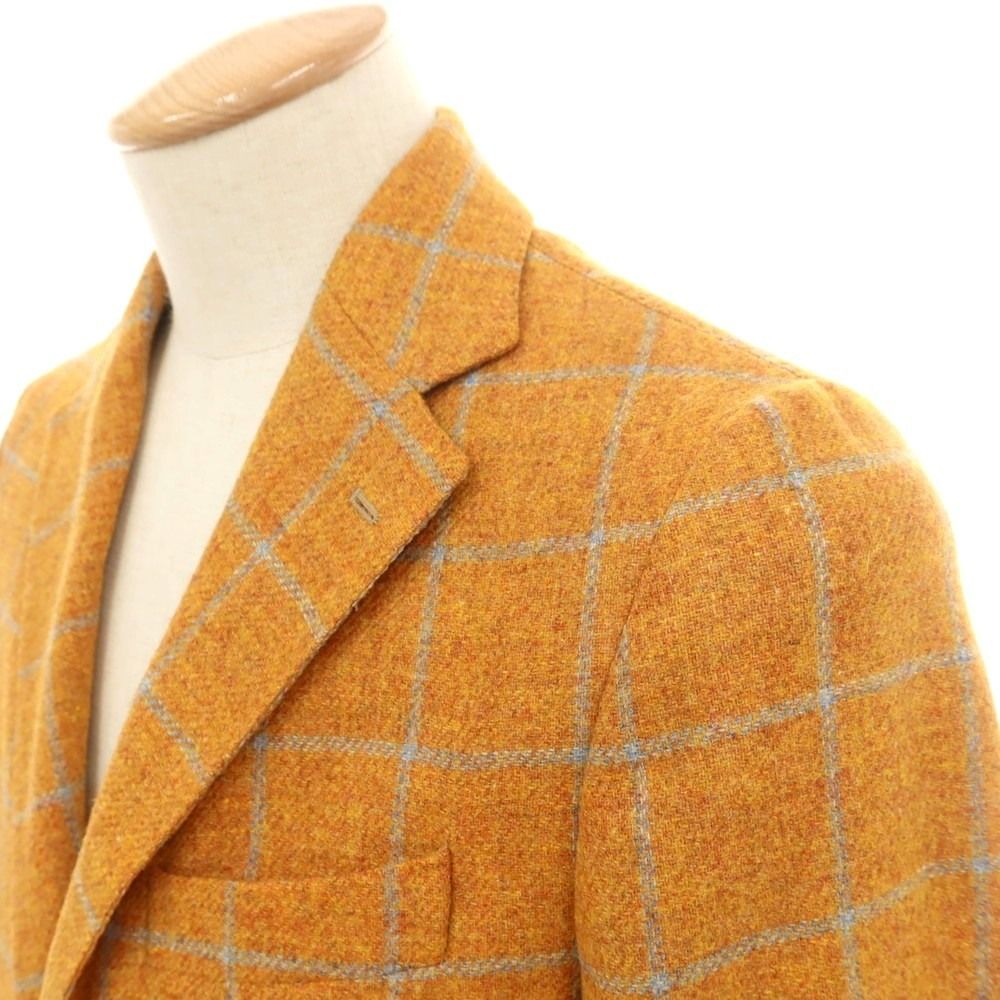 中古】デペトリロ DE PETRILLO ウール チェック 3B テーラード