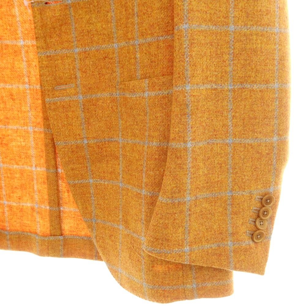 中古】デペトリロ DE PETRILLO ウール チェック 3B テーラード