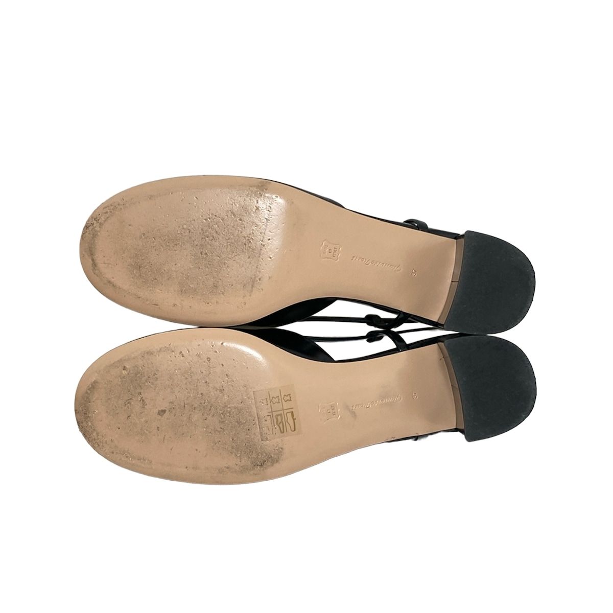 Gianvito Rossi(ジャンヴィト・ロッシ) サンダル 37 レディース - 黒