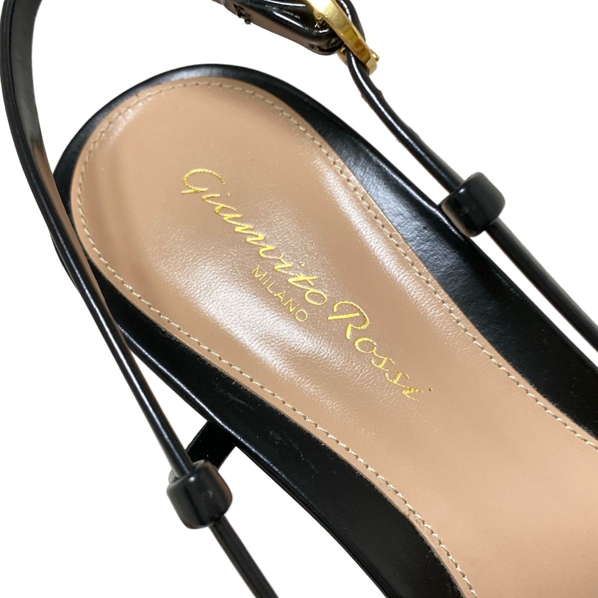 Gianvito Rossi(ジャンヴィト・ロッシ) サンダル 37 レディース - 黒