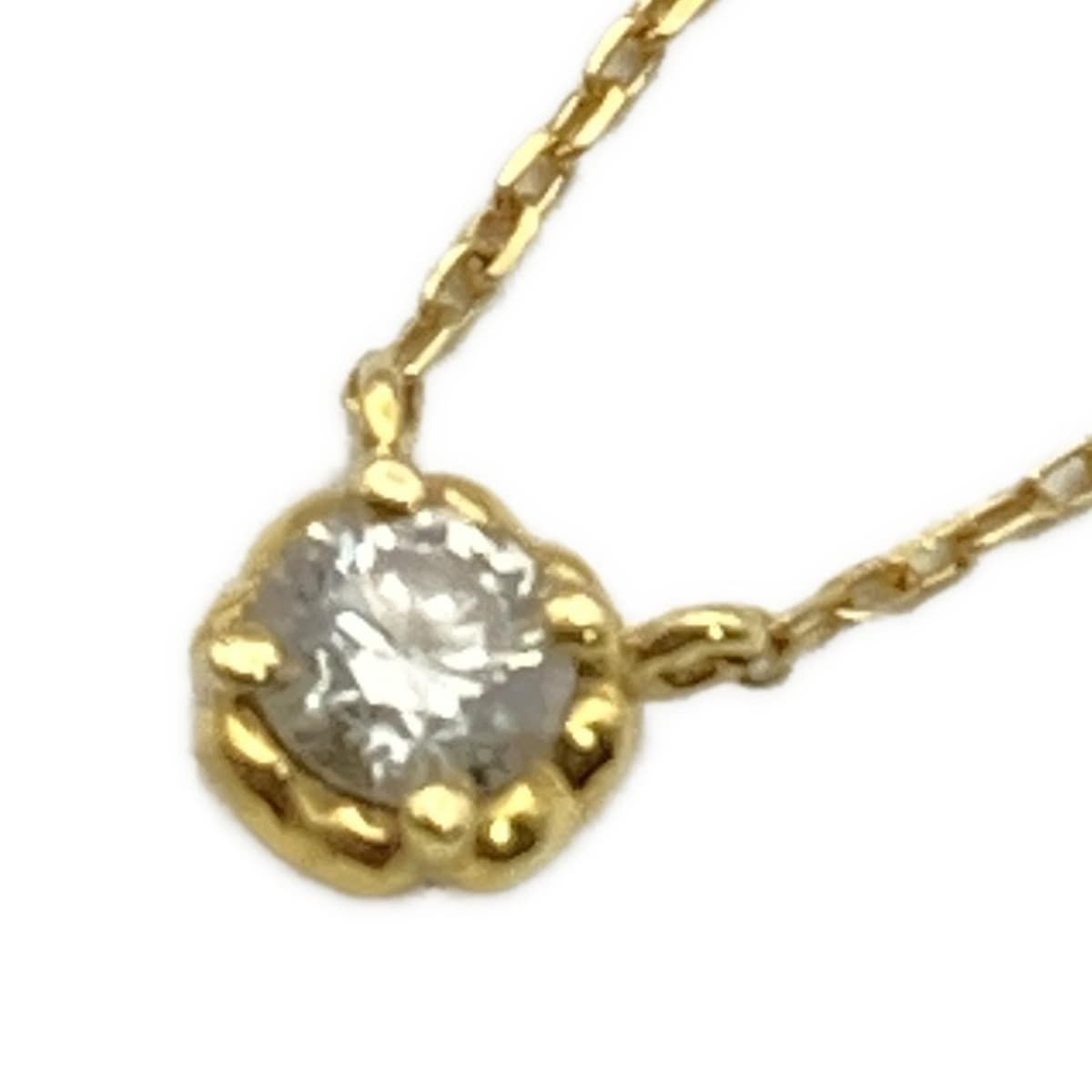 AHKAH 美品 AHKAH アーカー ダイヤモンド 0.07ct K18 ネックレス 美品 