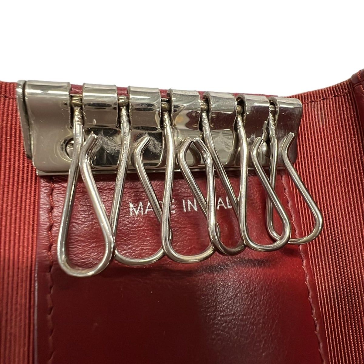CHANEL(シャネル) キーケース - レッド 6連フック/シルバー金具