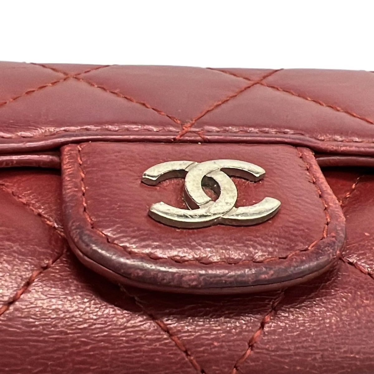 CHANEL(シャネル) キーケース - レッド 6連フック/シルバー金具