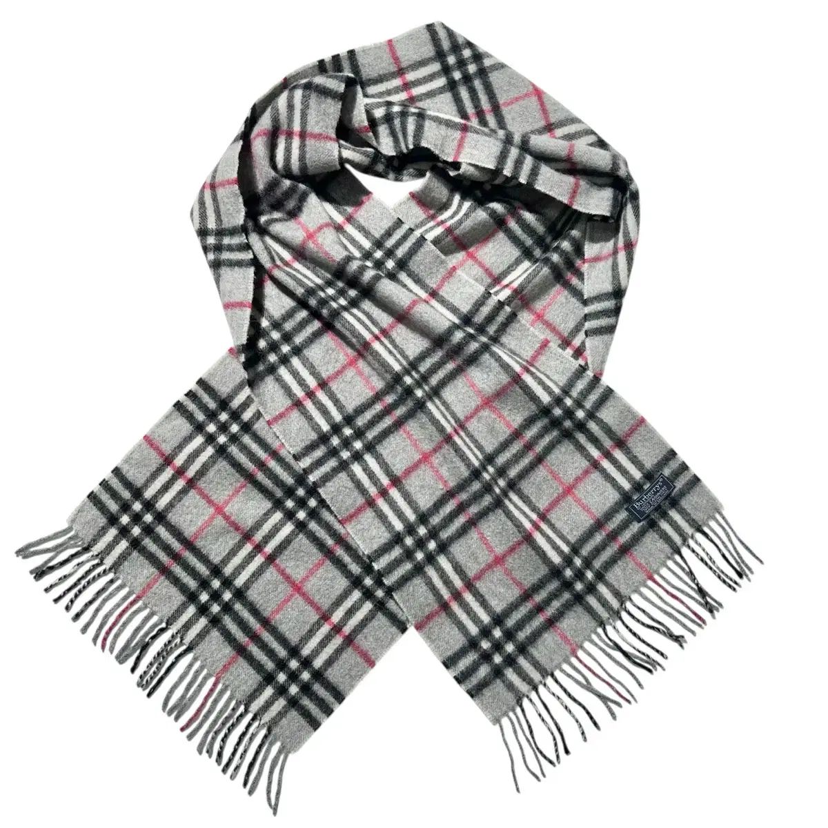 One Size バーバリー カシミア 100% チェック マフラー バーバリー