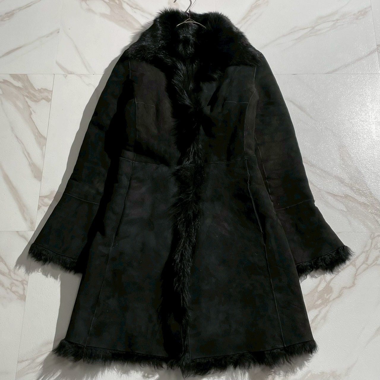 EPOCA❤️エポカ❤️本革ラムレザー＆ウール異素材切替ムートンコート 激レア✨️エポカ EPOCA ムートンコート ラムレザー リアルファー 羊革