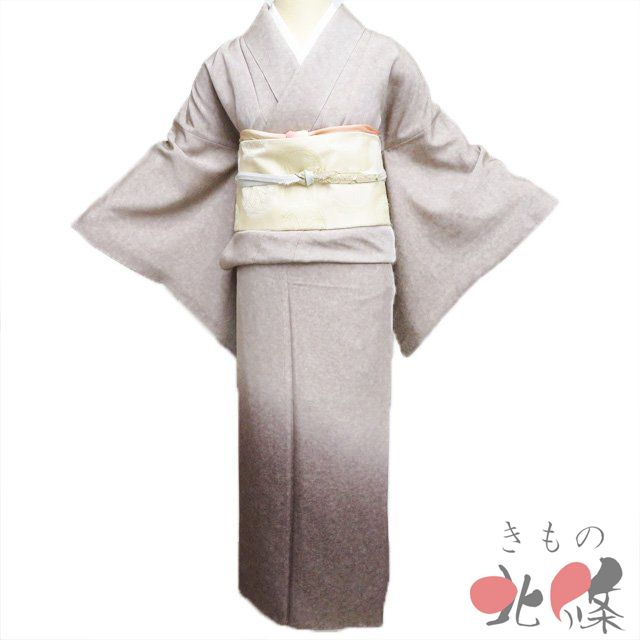 付下げ 付け下げ 訪問着 着物 中古 袷 紋付き 地模様 金通し 空五倍子