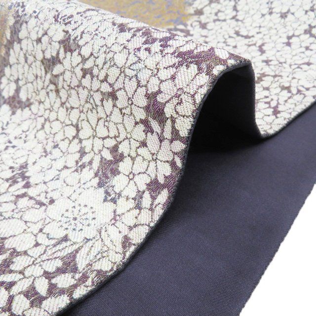 袋帯 中古 リサイクル 正絹 フォーマル 仕立て上がり 六通 桜と紅葉