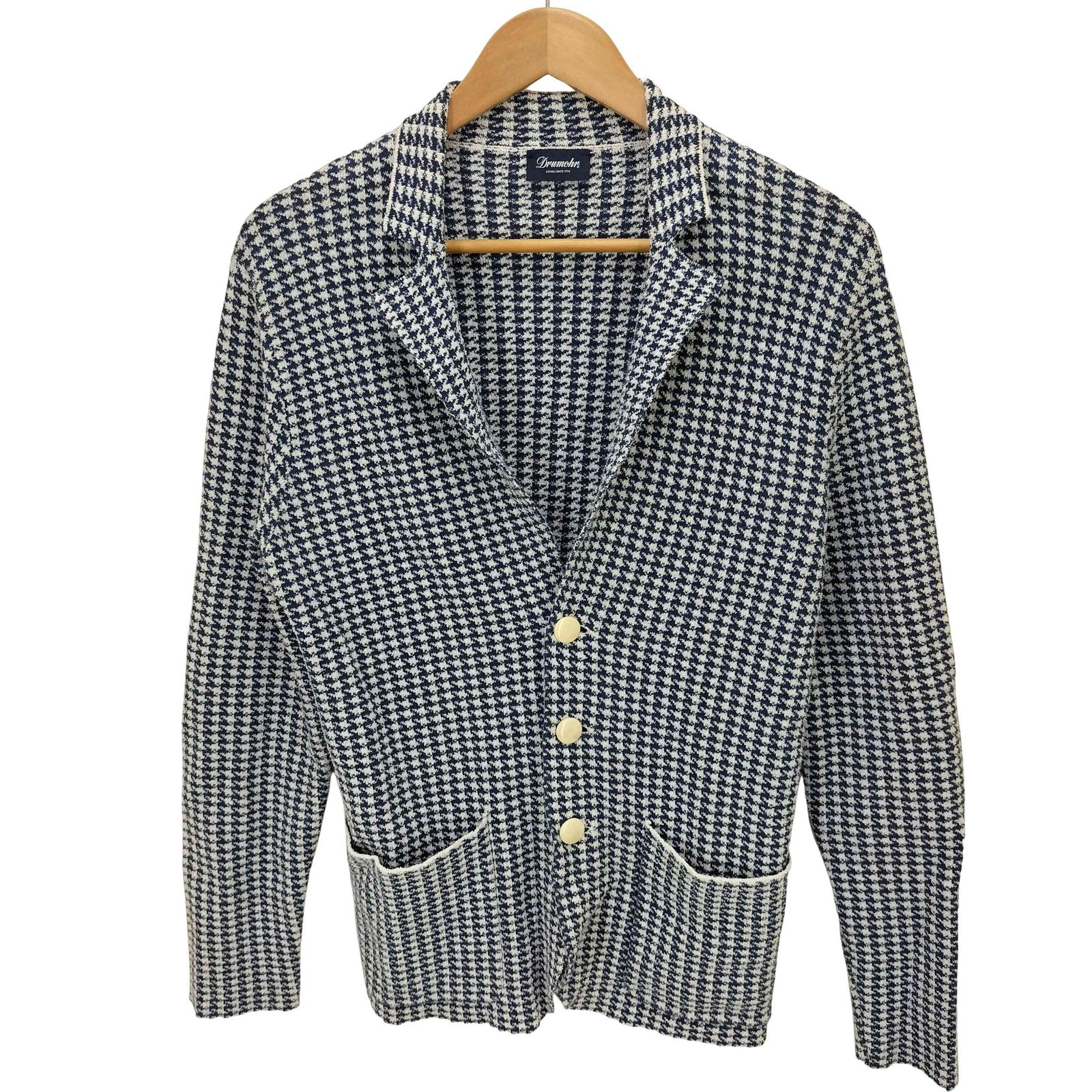 ドルモア Drumohr 千鳥格子 3Bテーラードジャケット メンズ JPN：42