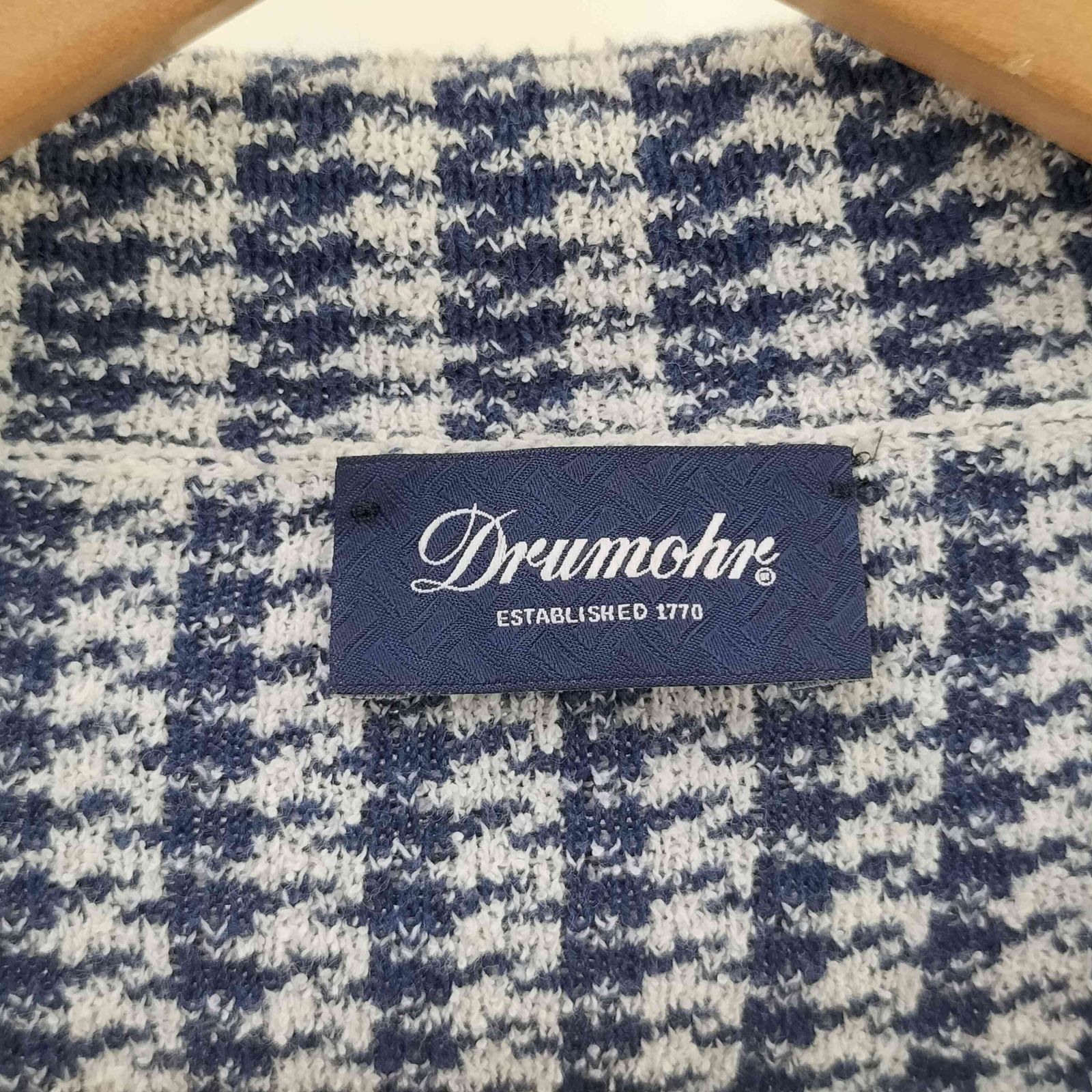 ドルモア Drumohr 千鳥格子 3Bテーラードジャケット メンズ JPN：42